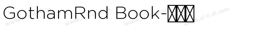 GothamRnd Book字体转换